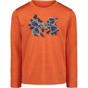 image:imageUnder Armour Boys Long Sleeve Logo Graphic TShirt Lightweight amp Breathable Relaxed FitTeam Orange Twist
