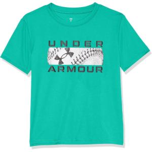 image:imageUnder Armour Boys Short Sleeve Baseball Graphic TShirt Lightweight amp Breathable Relaxed FitBirdie Green Hardball