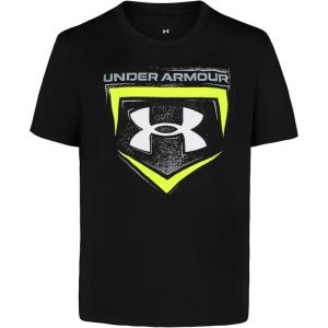 image:imageUnder Armour Boys Short Sleeve Baseball Graphic TShirt Lightweight amp Breathable Relaxed FitBlack Rough