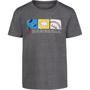 image:imageUnder Armour Boys Short Sleeve Baseball Graphic TShirt Lightweight amp Breathable Relaxed FitCastlerock Tripple