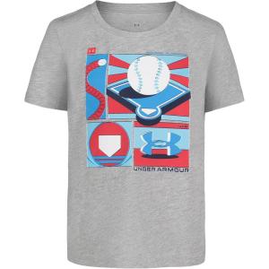 image:imageUnder Armour Boys Short Sleeve Baseball Graphic TShirt Lightweight amp Breathable Relaxed FitGray Mod Future