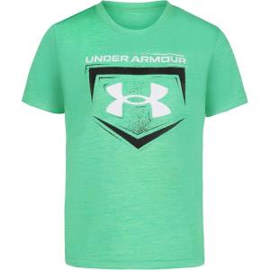 image:imageUnder Armour Boys Short Sleeve Baseball Graphic TShirt Lightweight amp Breathable Relaxed FitMatrix Green Rough