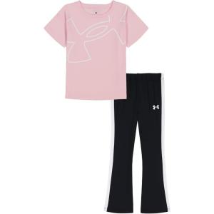 image:imageUnder Armour Girls 2piece Short Sleeve Tee and Leggings Set Soft amp ComfortablePrime Pink Yoga