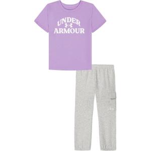 image:imageUnder Armour Girls 2piece Short Sleeve Tee and Leggings Set Soft amp ComfortableTransparent Cargo