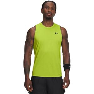 image:imageUnder Armour Tech Tank Top326 Green Vibe   Black