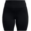 image:imageUnder Armour Womens Movement Bike Shorts001 Black   Metallic Silver