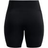image:imageUnder Armour Womens Movement Bike Shorts001 Black   Metallic Silver