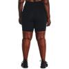 image:imageUnder Armour Womens Movement Bike Shorts001 Black   Metallic Silver