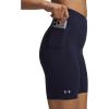 image:imageUnder Armour Womens Movement Bike Shorts410 Midnight Navy   Metallic Silver