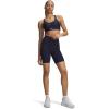 image:imageUnder Armour Womens Movement Bike Shorts410 Midnight Navy   Metallic Silver