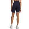 image:imageUnder Armour Womens Movement Bike Shorts410 Midnight Navy   Metallic Silver