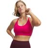 image:imageUnder Armour Womens Movement Bralette681 Shaded Fuchsia   Metallic Silver