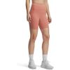 image:imageUnder Armour Womens Movement Bike Shorts696 Canyon Pink   Metallic Silver