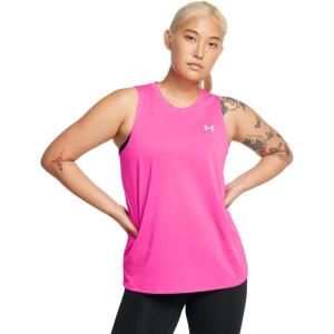 image:imageUnder Armour Tech Tank Solid652 Rebel Pink   White