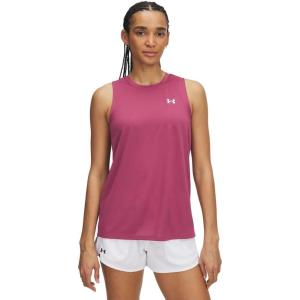 image:imageUnder Armour Tech Tank Solid659 Fuchsia Dusk   White