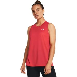image:imageUnder Armour Tech Tank Solid814 Red Solstice   White
