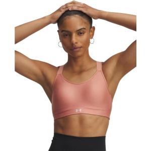 image:imageUnder Armour Womens Continuum High Impact Sports Bra698 Canyon Pink   Metallic Silver