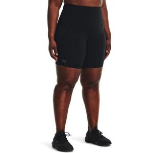 image:imageUnder Armour Womens Movement Bike Shorts001 Black   Metallic Silver