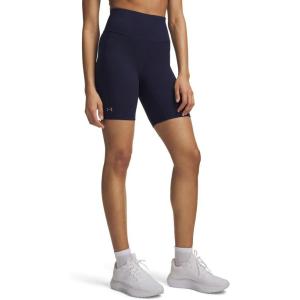 image:imageUnder Armour Womens Movement Bike Shorts410 Midnight Navy   Metallic Silver