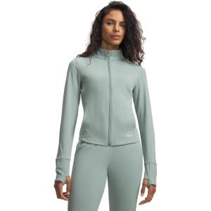 image:imageUnder Armour womens Movement Full Zip Jacket348 Silica Green   Metallic Silver