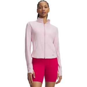 image:imageUnder Armour womens Movement Full Zip Jacket647 Prime Pink   Metallic Silver
