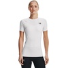 image:imageUnder Armour HeatGear Authentics Compression Short Sleeve101 White   Halo Gray