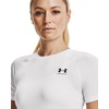 image:imageUnder Armour HeatGear Authentics Compression Short Sleeve101 White   Halo Gray