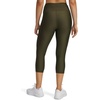 image:imageUnder Armour Womens HeatGear High Waisted Pocketed Capri308 Expedition Green   White