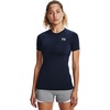 image:imageUnder Armour HeatGear Authentics Compression Short SleeveMidnight Navy 410White