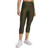 image:imageUnder Armour Womens HeatGear High Waisted Pocketed Capri308 Expedition Green   White