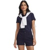 image:imageUnder Armour Womens Short Sleeve Golf Polo410 Midnight Navy   Pitch Gray