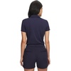 image:imageUnder Armour Womens Short Sleeve Golf Polo410 Midnight Navy   Pitch Gray