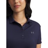 image:imageUnder Armour Womens Short Sleeve Golf Polo410 Midnight Navy   Pitch Gray