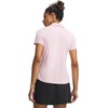 image:imageUnder Armour Womens Short Sleeve Golf Polo647 Prime Pink   White