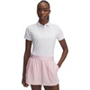 image:imageUnder Armour Womens Short Sleeve Golf Polo100 White   Halo Gray