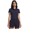 image:imageUnder Armour Womens Short Sleeve Golf Polo410 Midnight Navy   Pitch Gray