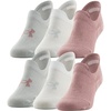 image:imageUnder Armour Womens Essential Ultra Low Tab Socks Multipairs Pink Elixir Assorted 6Pairs Medium