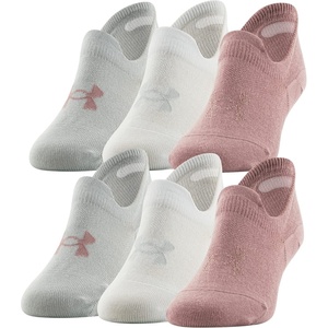 image:imageUnder Armour Womens Essential Ultra Low Tab Socks Multipairs Pink Elixir Assorted 6Pairs Medium