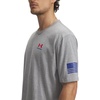 image:imageUnder Armour Freedom Flag Short Sleeve TShirt036 Steel Light Heather   Red
