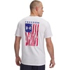 image:imageUnder Armour Freedom Flag Short Sleeve TShirt100 White   Royal
