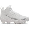 image:imageUnder Armour Kids Spotlight Hammer Jr RM Football Cleats ToddlerLittle KidBig Kid100 WhiteMetallic SilverMetallic Silver