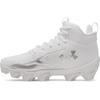 image:imageUnder Armour Kids Spotlight Hammer Jr RM Football Cleats ToddlerLittle KidBig Kid100 WhiteMetallic SilverMetallic Silver