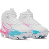image:imageUnder Armour Kids Spotlight Hammer Jr RM Football Cleats ToddlerLittle KidBig Kid101 WhiteFresco BluePink Rave