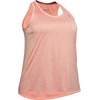 image:imageUnder Armour Womens Tech Twist Tank TopPeach Frost 845Metallic Silver