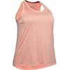 image:imageUnder Armour Womens Tech Twist Tank TopPeach Frost 845Metallic Silver