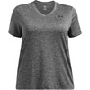 image:imageUnder Armour Womens Tech Twist V Neck Short Sleeve TShirt025 Castlerock   Black