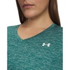 image:imageUnder Armour Womens Tech Twist V Neck Short Sleeve TShirt338 Rack Green   White