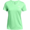 image:imageUnder Armour Womens Tech Twist V Neck Short Sleeve TShirt350 Matrix Green  White  White