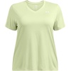 image:imageUnder Armour Womens Tech Twist V Neck Short Sleeve TShirt383 Retro Green   White
