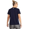 image:imageUnder Armour Womens Tech Twist V Neck Short Sleeve TShirt410 Midnight Navy   White